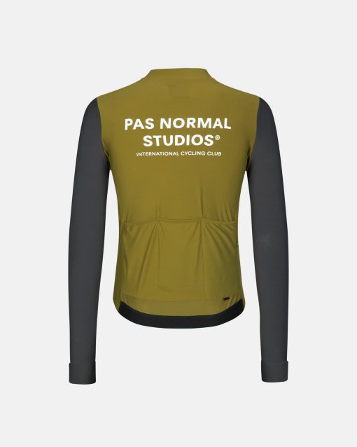 Men's Mechanism Long Sleeve Jersey — Deep Grey / Green - Hình ảnh 2
