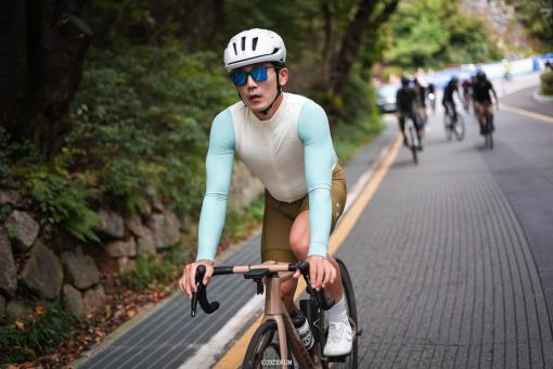 Men's Mechanism Long Sleeve Jersey — Off-White / Light Teal - Hình ảnh 13