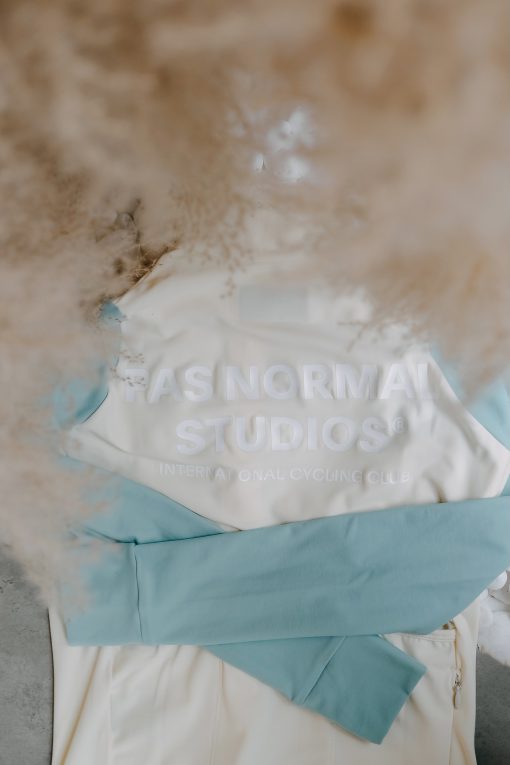 Men's Mechanism Long Sleeve Jersey — Off-White / Light Teal - Hình ảnh 6