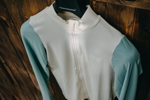 Men's Mechanism Long Sleeve Jersey — Off-White / Light Teal - Hình ảnh 12