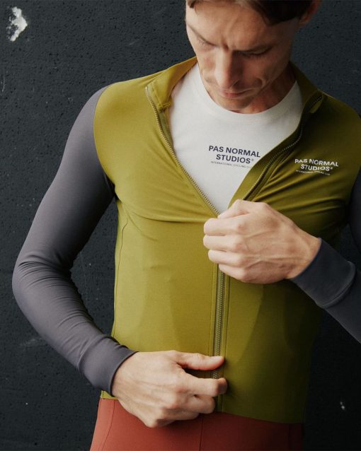 Men's Mechanism Long Sleeve Jersey — Deep Grey / Green - Hình ảnh 4