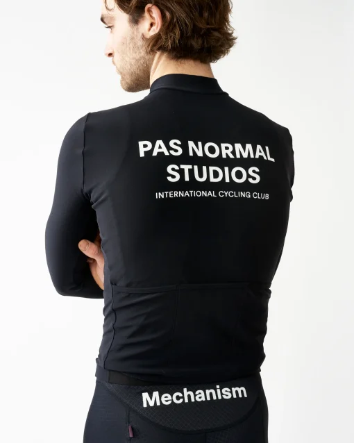 Men's Mechanism Long Sleeve Jersey — Black - Hình ảnh 5