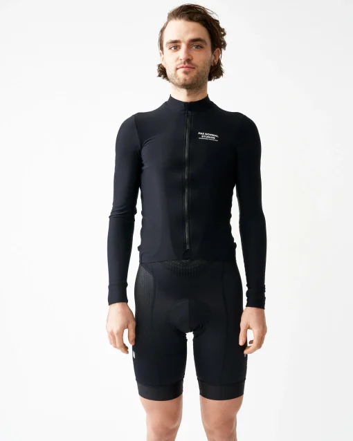 Men's Mechanism Long Sleeve Jersey — Black - Hình ảnh 4